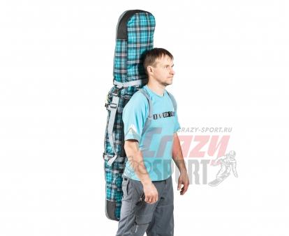 COURSE Чехол-рюкзак ФЬЮЖН для сноуборда 3х слойный 155 см,цвет зеленый (сб024.155.4.1) 2020