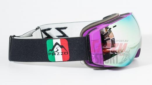 PAZZO Горнолыжная маска ITALIA Ultrofiolo SILVER/PURPLE/BLACK (22/23)