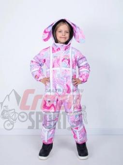 LUCKYBOO Комбинезон SPACE Series PINK RABBIT Размер M (116-128см) 23/24