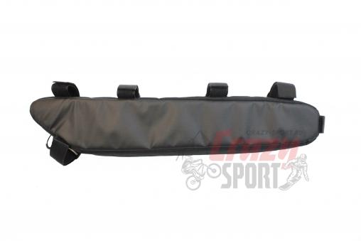 PROTECT Велосумка под раму L, серия Bikepacking, р-р 50х9х5 см, цвет черный (555-686)