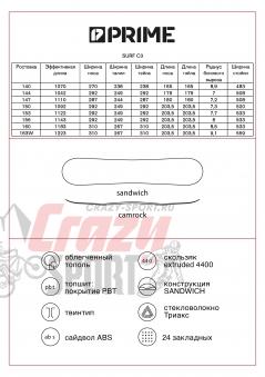 PRIME Сноуборд SURF 153 C3 (23/24)