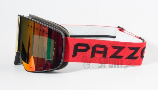 PAZZO Горнолыжная маска ITALIA Eruzione RED/BLACK/RED (22/23)