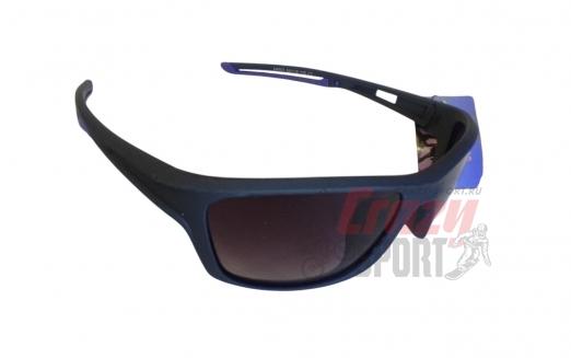 MATSUDA Очки спортивные, линзы черные, поликарбонат, черный-синий V2(Polarized)