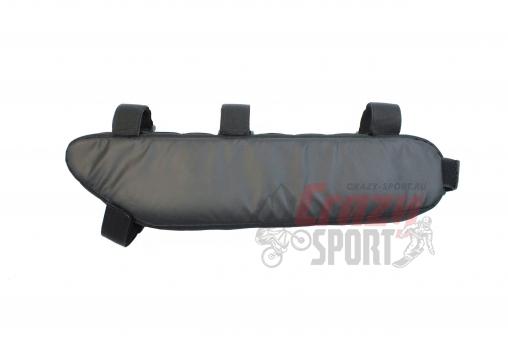 PROTECT Велосумка под раму S, серия Bikepacking, р-р 38х9х5 см, цвет черный (555-698)