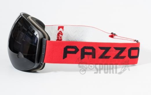 PAZZO Горнолыжная маска ITALIA Hooligan BLACK/BLACK/RED (22/23)