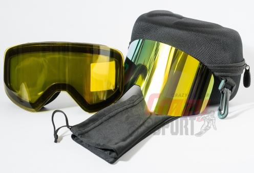 PAZZO Горнолыжная маска ITALIA Malavita YELLOW/BLACK/BLACK (22/23)