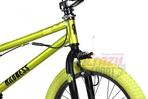 STARK Велосипед Madness BMX 3 зеленый металлик 2024