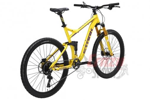 STARK Велосипед Tactic FS LT 27.5 HD  Желтый/Фиолетовый 2024 Размер: M