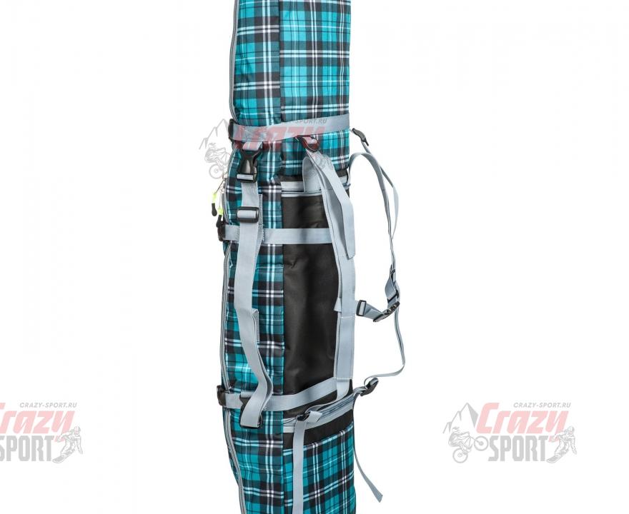 COURSE Чехол-рюкзак ФЬЮЖН для сноуборда 3х слойный 155 см,цвет зеленый (сб024.155.4.1) 2020
