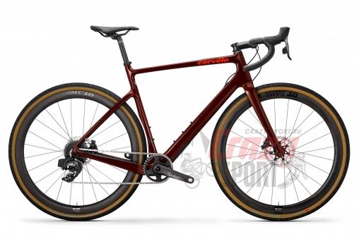 CERVELO Велосипед Aspero Disc Force eTap AXS 1 К:700C Р:M(54cm) Burgundy/Dark Orange (637070020)
