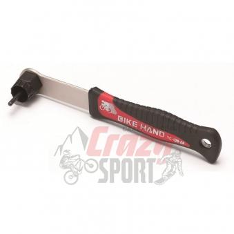 BIKE HAND Съемник кассеты сталь YC-126-2A  профи с рукояткой черный (6-150126)