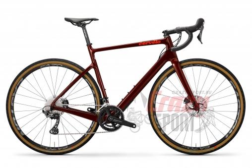 CERVELO Велосипед Aspero Disc GRX К:700C Р:L(56cm) Burgundy/Dark Orange (637070033)