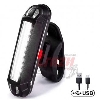 CRAZY Фонарь велосипедный задний BG-602 USB перезаряжаемый