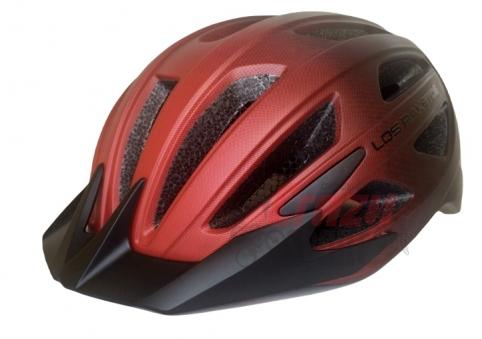 LOS RAKETOS Велосипедный шлем BLAZE BLACK-RED L-XL (54-59) арт 47453