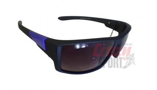 MATSUDA Очки спортивные, линзы черные, поликарбонат, черный-синий V2(Polarized)