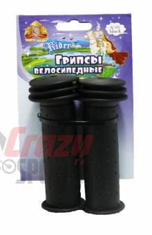 VINCA SPORT Грипсы детские H-G 96 black длина102мм, материал -  резина, цвет - чёрный (2017)