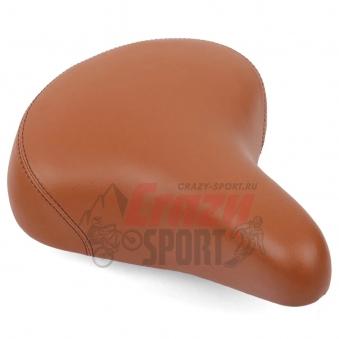 VINCA SPORT Седло комфортное VS 801 240*210мм, с пружинами, коричневое