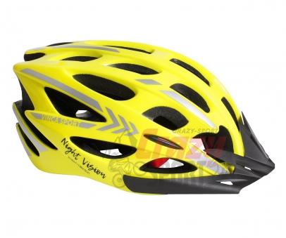 VINCA SPORT Шлем взрослый night vision, IN-MOLD, размер L(58-62)
