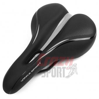 VINCA SPORT Седло комфортное VS 131 гель,  275*160мм, черное