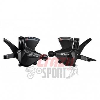 SHIMANO Шифтер Altus, M2010, лев. + прав, 2x9ск, тр.+оплетк.