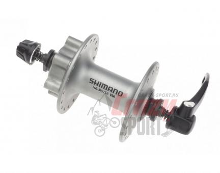 SHIMANO Втулка передн. Shimano Deore, M525A, 36 отв, QR, 6-болт, сереб.