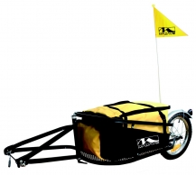 M-WAVE 5-640081 прицеп для перевозки грузов до 35кг складной сталь 1 колесо черный