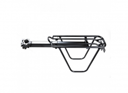 OSTAND Багажник (6-128) алюм. CD-28QR подседельн. с дугами, до 10кг, для штыря 25,4-31,8мм черный