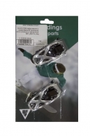 BLACK FIRE Набор верхняя и нижняя бакля BF snowboards 2018-19 ANKLE & TOE BUCKLE SET_RENTAL (б/р)