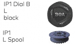 BOA Механизм крепления велообуви с BOA IP1 Dial B L black арт 2001483 & B1555