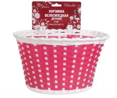 VINCA SPORT Корзинка детская на руль для вел-да, красная, 270x200x170мм, \