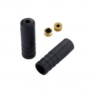 JAGWIRE Наконечник рубашки переключения с резиновым пыльником, алюм., чёрный. CM261BJ