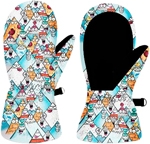 LUCKYBOO Варежки FUTURE Размер L (9-12 лет) Голубые (2022)