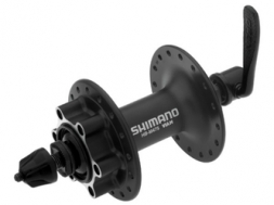 SHIMANO Втулка передн., M475, 36 отв, 6-болт, QR, черн. (2020)