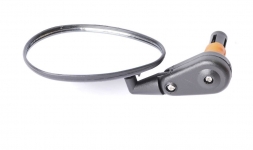 Зеркало 6-647161 эллипт. плоское овал. 3 степ. свободы торц. крепление (100) черное