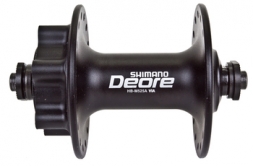 SHIMANO Втулка передн. Deore, M525A, 36 отв, QR, 6-болт, черн. (2015)