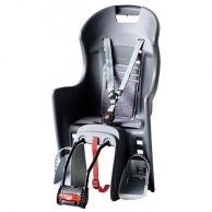 POLISPORT Сиденье детское BOODIE FF на раму, серый/серебристый 8630400003 (УЦЕНКА)