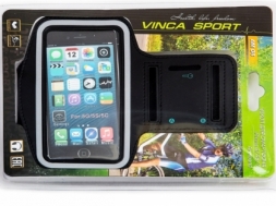 VINCA SPORT Водозащитный держатель- чехол AM 04 на руку для Iphone 4-4S-5, чёрный