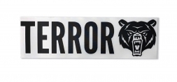 TERROR Стикер на сноуборд 25х8 (Черный цвет)