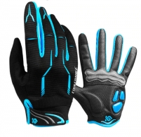 COOL CHANGE Перчатки длин. палец GEL  Хлопок,Полиэстер   р L Black/Blue