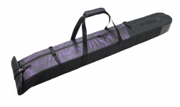 PROTECT Чехол для одной пары горных лыж 145-165х21х12 см, цвет фиолетовый принт. (999-015)