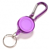 Бедж для ски-пасса пластик. фиолетовый