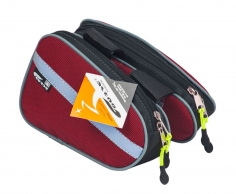 COURSE Велосумка МАСТЕР ТВИН на раму красная вс039.018.1.1