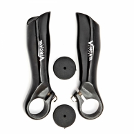 VINCA SPORT Рога VBE 2 с логотипом (пара) чёрные. инд.уп