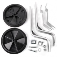 VINCA SPORT Колеса приставные HRS 19 black, стойки - сталь, колесо - пластик, цвет колес - красный