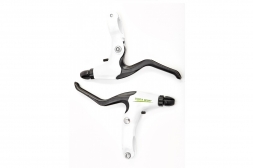 VINCA SPORT Тормозные ручки VB 51 white, материал - алюминий, белые, черные рычаги