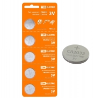 TDM Элемент питания литиевый стандарта CR2032 3V BP-5 1 шт.