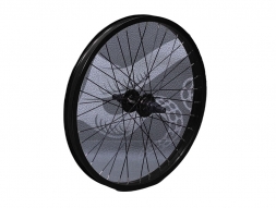 713BIKES Колесо заднее 20 диаметр, 36 спиц, под BMX, черное