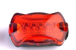 Фонарь задний MX-100 (5 диодов, 3 режима работы) без батареек в комплекте, инд.упаковка