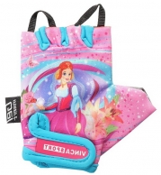 VINCA SPORT Перчатки велосипед. детские,VG 952 Princess Kate,гелев.вставки,цвет розовый,размер 7XS