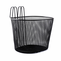 VINCA SPORT Корзинка передняя с ручкой и креплением на руль, 310х230х230мм, черная